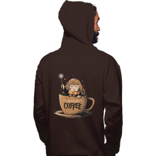 Load image into Gallery viewer, Shirts Pullover Hoodies, Unisex / Small / Dark Chocolate Accio Coffee