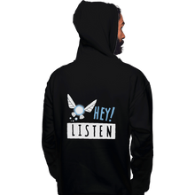 Load image into Gallery viewer, Sold_Out_Shirts Pullover Hoodies, Unisex / Small / Black Hey Shut Up!