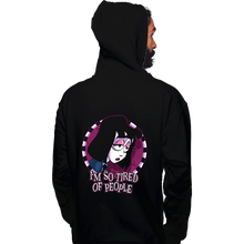 Load image into Gallery viewer, Secret_Shirts Pullover Hoodies, Unisex / Small / Black Tired Of People