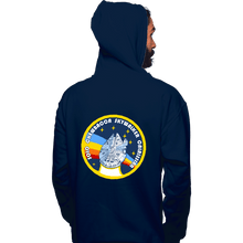 Load image into Gallery viewer, Shirts Pullover Hoodies, Unisex / Small / Navy Millenium Flight Program