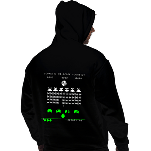 Daily_Deal_Shirts Pullover Hoodies, Unisex / Small / Black Star Invaders