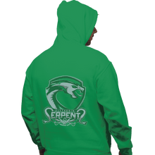 Load image into Gallery viewer, Shirts Pullover Hoodies, Unisex / Small / Irish Green Slytherin Serpents