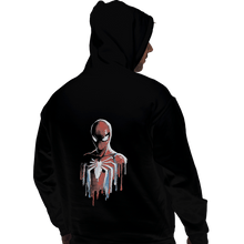 Load image into Gallery viewer, Shirts Pullover Hoodies, Unisex / Small / Black Watercolor Spider
