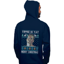 Load image into Gallery viewer, Shirts Pullover Hoodies, Unisex / Small / Navy Yippee Ki Christmas
