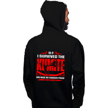 Load image into Gallery viewer, Daily_Deal_Shirts Pullover Hoodies, Unisex / Small / Black I Survived The Kumite