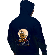 Load image into Gallery viewer, Daily_Deal_Shirts Pullover Hoodies, Unisex / Small / Navy Calvin Friends