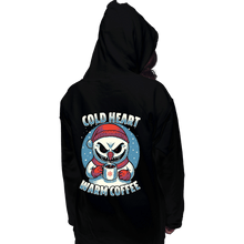 Load image into Gallery viewer, Secret_Shirts Pullover Hoodies, Unisex / Small / Black Cold Heart Warm Coffee