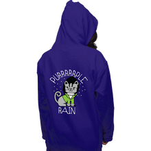 Load image into Gallery viewer, Daily_Deal_Shirts Pullover Hoodies, Unisex / Small / Violet Purrrrrple Rain