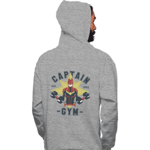 Load image into Gallery viewer, Shirts Pullover Hoodies, Unisex / Small / Sports Grey Captain Gym
