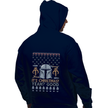 Load image into Gallery viewer, Shirts Zippered Hoodies, Unisex / Small / Navy Mandalorian Christmas