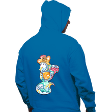 Load image into Gallery viewer, Shirts Pullover Hoodies, Unisex / Small / Sapphire Magical Silhouettes - Cheshire Cat