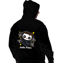 Load image into Gallery viewer, Shirts Pullover Hoodies, Unisex / Small / Black Hello Peter