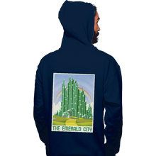Load image into Gallery viewer, Shirts Pullover Hoodies, Unisex / Small / Navy Visit The Emerald City