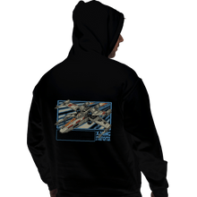 Load image into Gallery viewer, Shirts Pullover Hoodies, Unisex / Small / Black Rebel Star Fighter