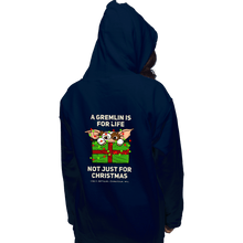 Load image into Gallery viewer, Daily_Deal_Shirts Pullover Hoodies, Unisex / Small / Navy A Gremlin Is For Life