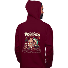 Load image into Gallery viewer, Daily_Deal_Shirts Pullover Hoodies, Unisex / Small / Maroon Peaches Peaches Peaches