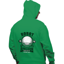 Load image into Gallery viewer, Shirts Pullover Hoodies, Unisex / Small / Irish Green Robot Depreciation Society