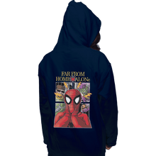 Load image into Gallery viewer, Shirts Pullover Hoodies, Unisex / Small / Navy Far From Home Alone