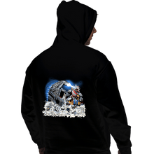 Load image into Gallery viewer, Daily_Deal_Shirts Pullover Hoodies, Unisex / Small / Black Godzilla VS Megazord
