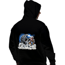 Load image into Gallery viewer, Daily_Deal_Shirts Pullover Hoodies, Unisex / Small / Black Godzilla VS Megazord