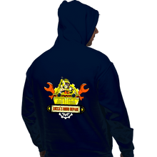 Load image into Gallery viewer, Shirts Pullover Hoodies, Unisex / Small / Navy Lucca's Repair Shop