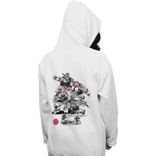 Load image into Gallery viewer, Daily_Deal_Shirts Pullover Hoodies, Unisex / Small / White Ninja Turtles Sumi-e
