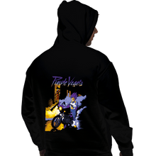 Load image into Gallery viewer, Shirts Pullover Hoodies, Unisex / Small / Black Purple Vegeta