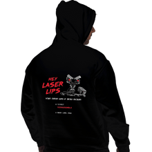 Load image into Gallery viewer, Shirts Pullover Hoodies, Unisex / Small / Black Laser Lips