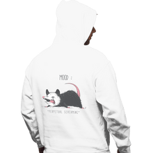 Load image into Gallery viewer, Shirts Pullover Hoodies, Unisex / Small / White Mood Possum
