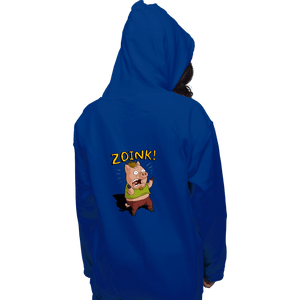 Daily_Deal_Shirts Pullover Hoodies, Unisex / Small / Royal Blue Stoner Pig