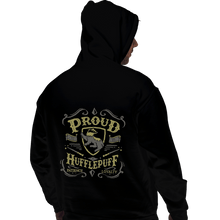 Load image into Gallery viewer, Shirts Pullover Hoodies, Unisex / Small / Black Proud to be a Hufflepuff