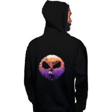 Load image into Gallery viewer, Shirts Pullover Hoodies, Unisex / Small / Black Skellington Night