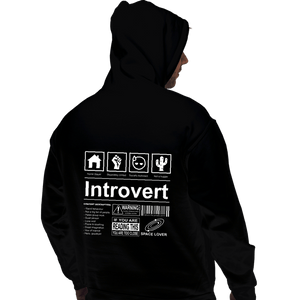 Daily_Deal_Shirts Pullover Hoodies, Unisex / Small / Black Introvert Label