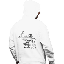 Load image into Gallery viewer, Shirts Pullover Hoodies, Unisex / Small / White Where The Reign Ends