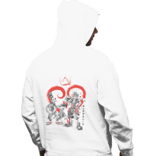 Load image into Gallery viewer, Shirts Pullover Hoodies, Unisex / Small / White Kingdom Sumi-e
