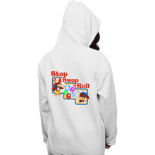 Load image into Gallery viewer, Shirts Pullover Hoodies, Unisex / Small / White Stop Swop 'N' Roll