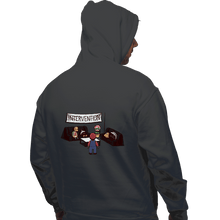 Load image into Gallery viewer, Shirts Pullover Hoodies, Unisex / Small / Charcoal Intervention