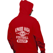 Load image into Gallery viewer, Shirts Zippered Hoodies, Unisex / Small / Red Knibb High Football Rules