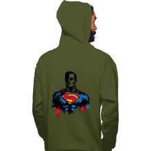 Load image into Gallery viewer, Shirts Pullover Hoodies, Unisex / Small / Military Green Return Of Kryptonian