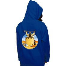 Load image into Gallery viewer, Shirts Pullover Hoodies, Unisex / Small / Royal Blue Sand Castle People