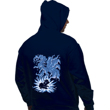 Load image into Gallery viewer, Shirts Pullover Hoodies, Unisex / Small / Navy The Ice Tailed Fox Within