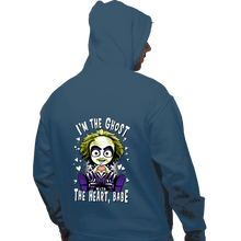 Load image into Gallery viewer, Daily_Deal_Shirts Pullover Hoodies, Unisex / Small / Indigo Blue I'm The Ghost With The Heart