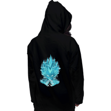 Load image into Gallery viewer, Shirts Pullover Hoodies, Unisex / Small / Black Super Saiyan Blue