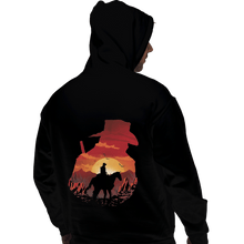 Load image into Gallery viewer, Shirts Pullover Hoodies, Unisex / Small / Black Red Sunset