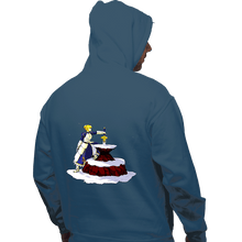 Load image into Gallery viewer, Shirts Pullover Hoodies, Unisex / Small / Indigo Blue Saber In The Stone