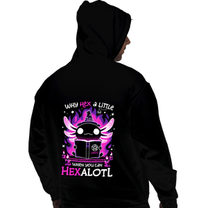Daily_Deal_Shirts Pullover Hoodies, Unisex / Small / Black Axolotl Witching Hour