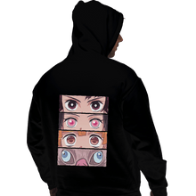 Load image into Gallery viewer, Shirts Zippered Hoodies, Unisex / Small / Black Demon Eyes