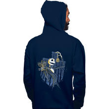 Load image into Gallery viewer, Shirts Zippered Hoodies, Unisex / Small / Navy Hanukkah Town