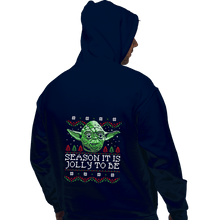Load image into Gallery viewer, Shirts Pullover Hoodies, Unisex / Small / Navy Season It Is, Jolly To Be