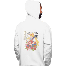 Load image into Gallery viewer, Shirts Zippered Hoodies, Unisex / Small / White Moon Print